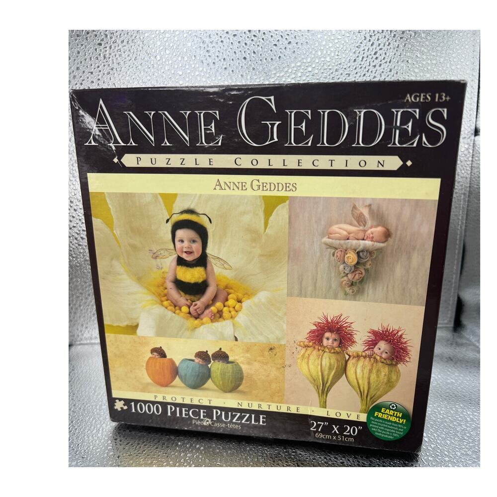 NIB Anne Geddes 1000 Piece Puzzle Baby‎ 27 x 20 NEW